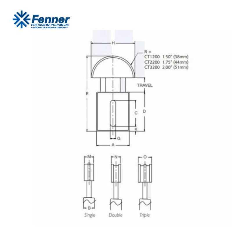 Fenner Drives CT3201 驱动张紧器