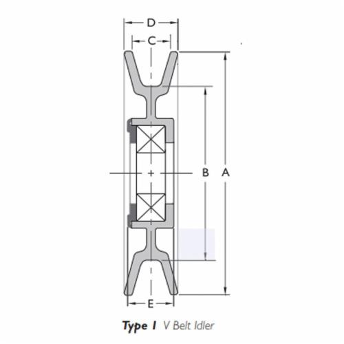 Fenner Drives VA3002 V带惰轮